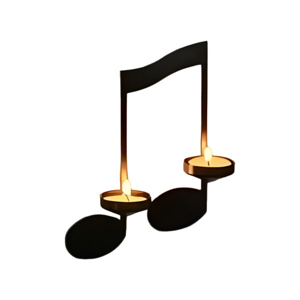 Wall-mounted Musical Note Candle Holder - Image 3