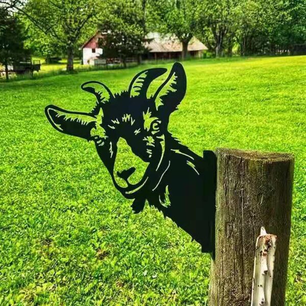 Horned Sheep Cross-Border Metal Iron Sign