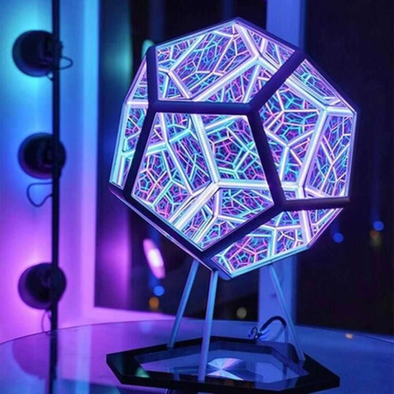 Colorful Infinite Dodecahedron Body Art Light