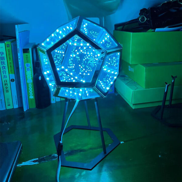 Colorful Infinite Dodecahedron Body Art Light - Image 3