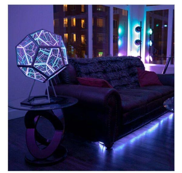 Colorful Infinite Dodecahedron Body Art Light - Image 5