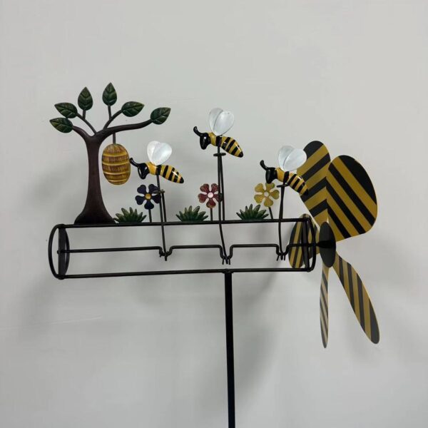 Three Little Bee Garden Windmill - Image 3