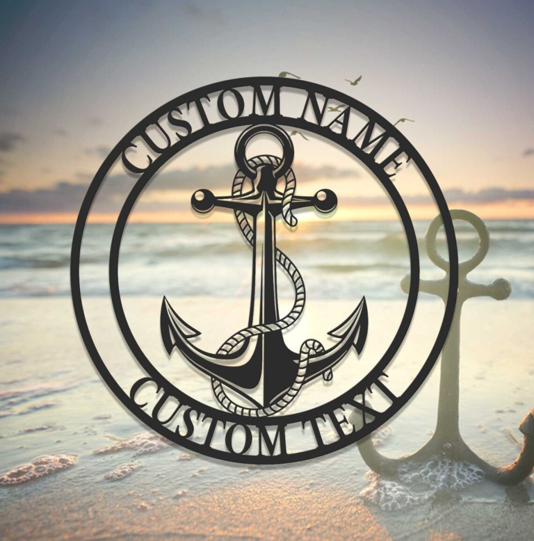 Personalized Anchor Metal Sign