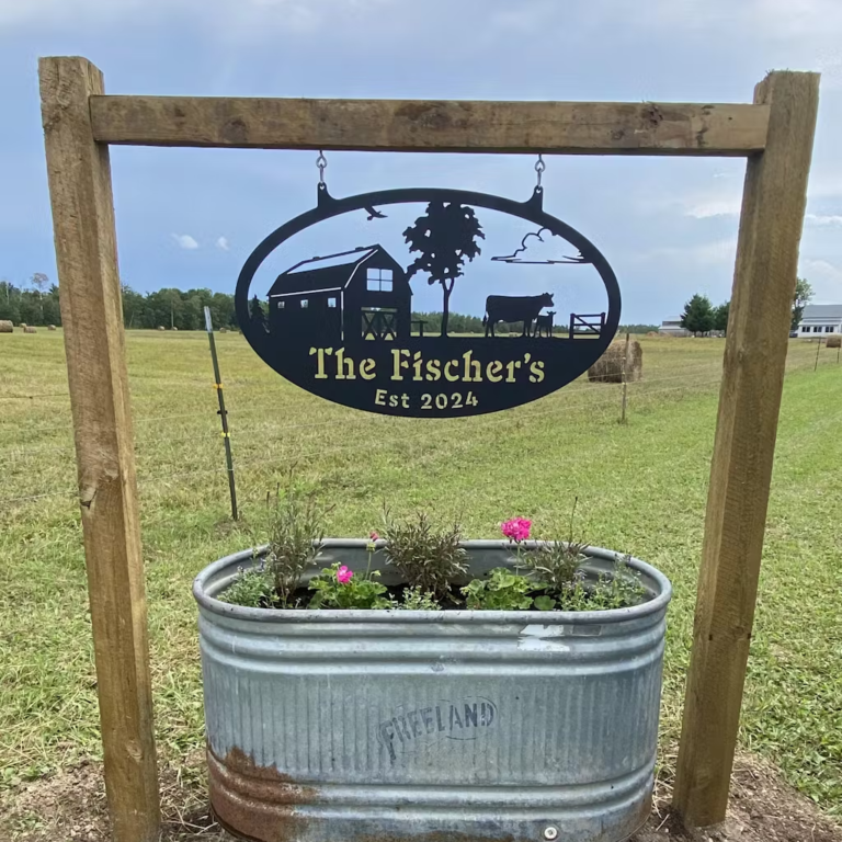 Choose Your Personalized Farm Metal Sign