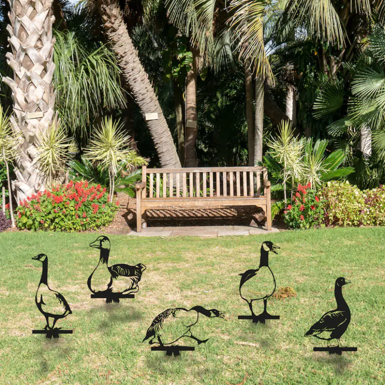 Metal Duck Garden Stakes