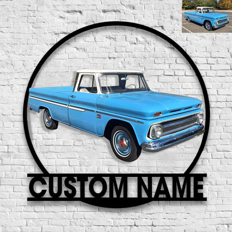 Personalized car photo metal wall Sign