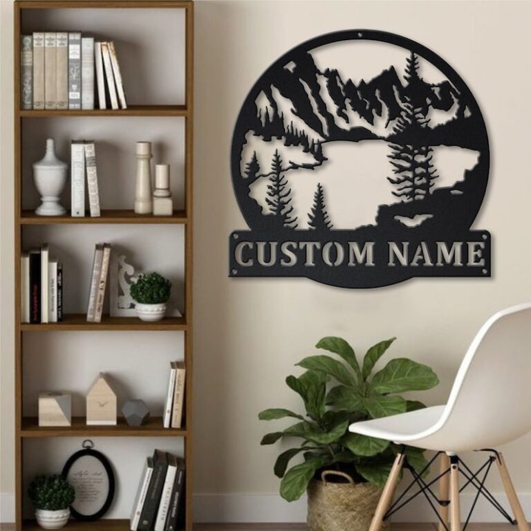 VVEDESIGN Custom Mountain Metal Wall Sign - Personalized Mountain Metal Wall Art - Mountain Metal Wall Decor - Housewarming Gifts - Bedroom Wall Decor - Indoor Signs - Image 4