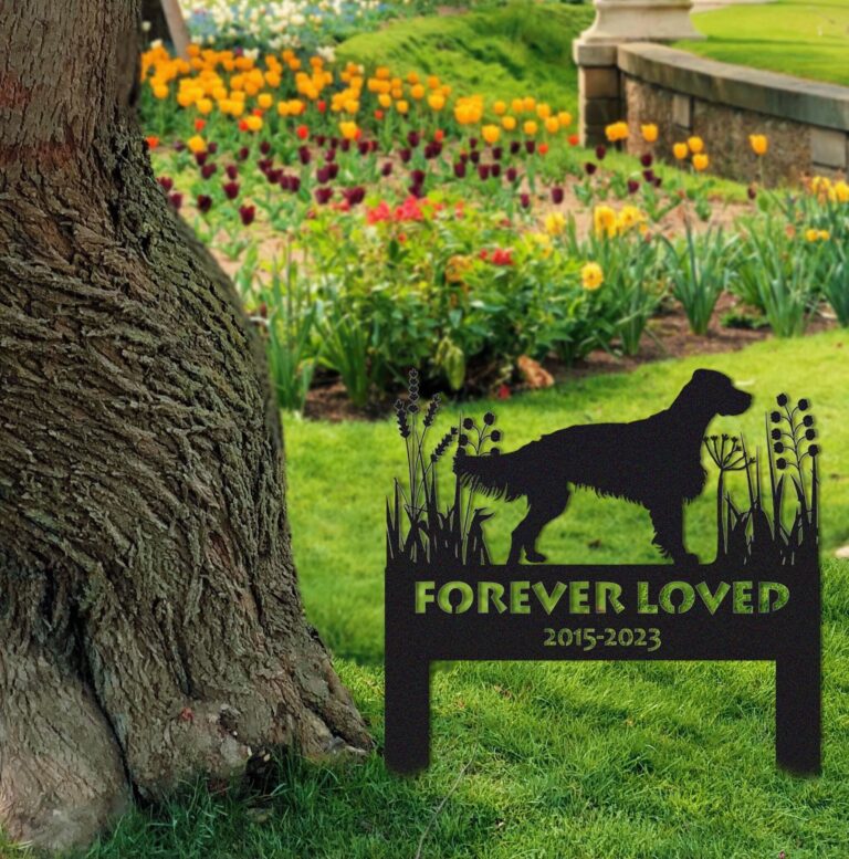 English Setter Memorial Stake Sign Personalized,Pet Grave Markers Sign,Sign With Stake,Pet Loss Gift,Sympathy Sign, Remembrance Stake