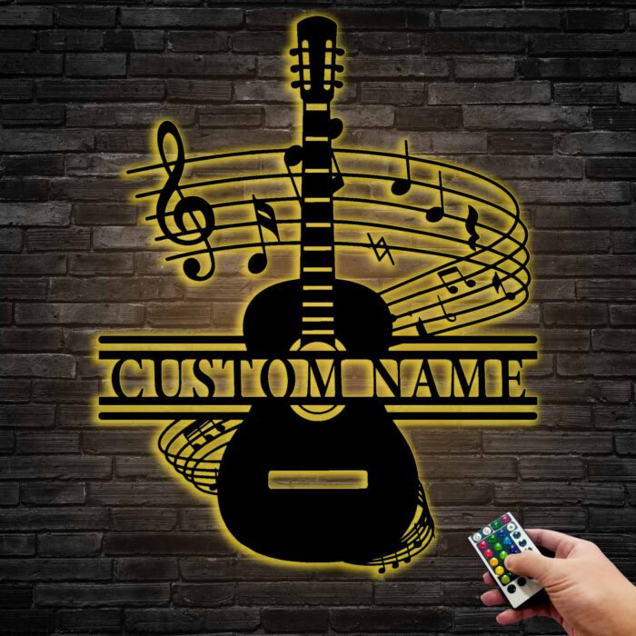 Custom Guitar Metal Sign Art, Personalized Guitar Metal Wall Art, Guitar Wall Hanging For Decoration, Guitar Metal Wall Decor, Guitar Metal Wall Decor ??Musical Room Wall Decor, Band Room Decor