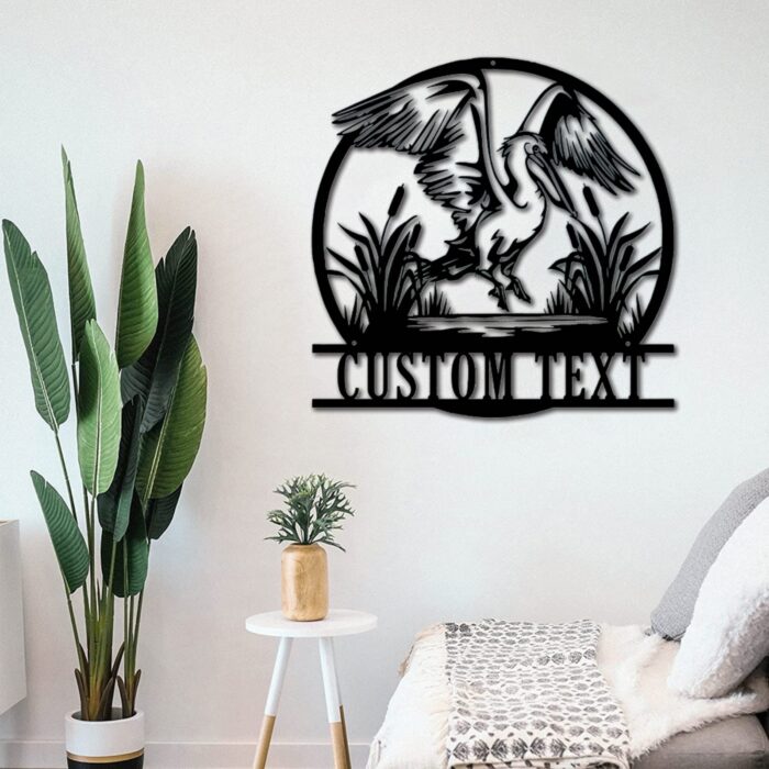 Custom Pelican Metal Wall Sign - Personalized Pelican Metal Wall Art - Pelican Metal Wall Decor - Pelican Led Decor - Pelican Name Signs - Pelican Lover's Gifts - Image 3