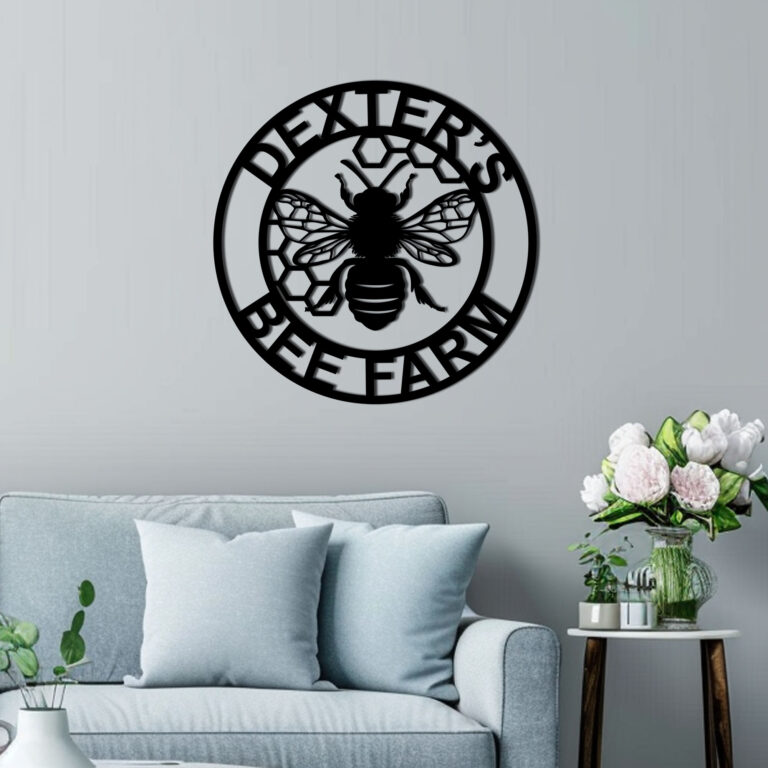 Gerryed Custom Bee Garden Sign Bee Metal Wall Art Custom Metal Bee Decor Custom Garden Sign Bee Farmhouse Decor - Image 6