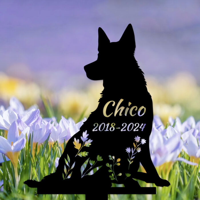 Gerryed Personalized Dog Memorial Stake, Dog Grave Marker, in Memorial of Dog, Dog Loss Gift, Dog Name Sign Pet Sympathy Gift