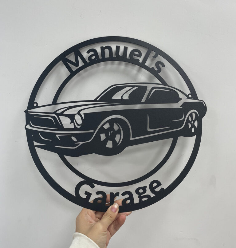 Custom Garage Metal Sign,Car Sign,Work Shop Decor,Garage Decor,Personalized Garage Sign,Man Cave,Mechanic Gifts,Car Name Sign,Gift for Dad