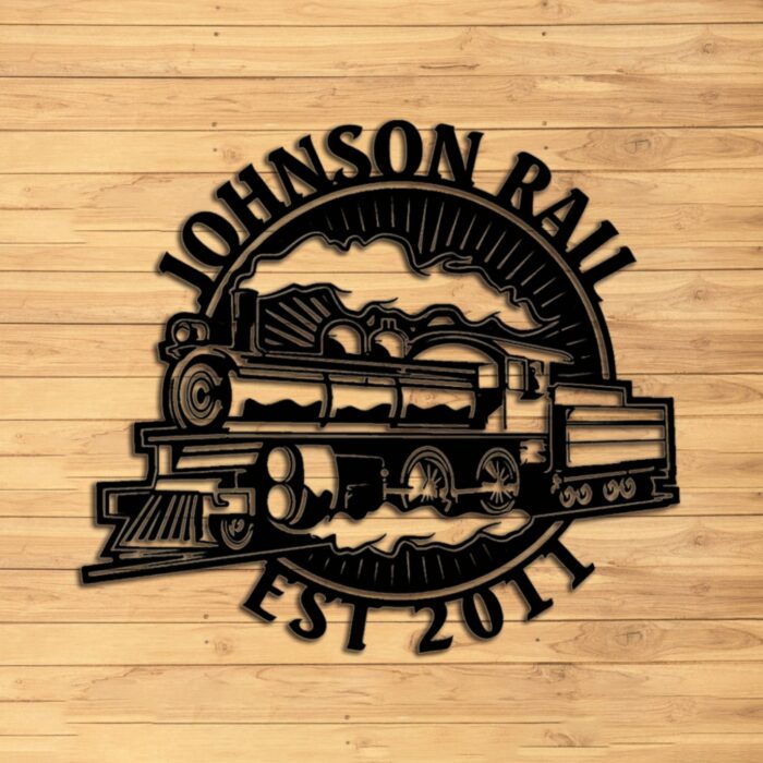 Custom Train Metal Wall Signs - Personalized Train Metal Wall Art - Train Metal Wall Decor - Train Name Signs - Train Driver Gift - Railroad Home Decor - Train Gifts For Men