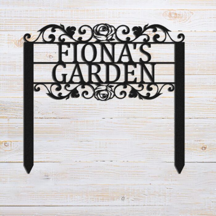 Family gifts ??Custom Signs Outdoor, Personalized Garden Sign, Metal Garden Stake Sign, Metal Garden Sign,Custom Gardener Name Signs,Metal Yard Art,Gardening Gifts,Yard Decor - Image 2