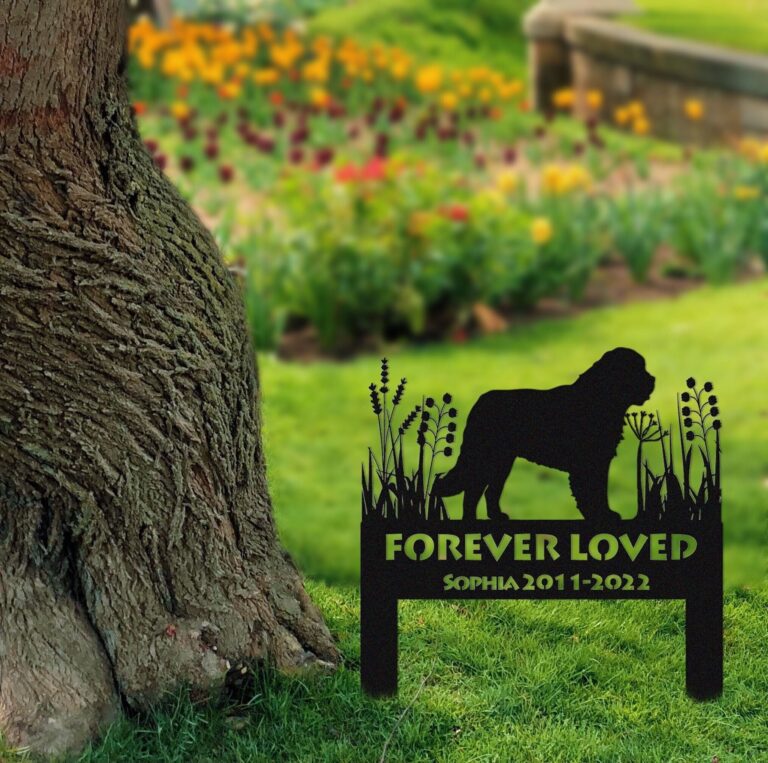 Newfoundlands Dog Memorial Stake Sign Personalized,Pet Grave Markers Sign,Sign With Stake,Pet Loss Gift,Sympathy Sign, Remembrance Stake