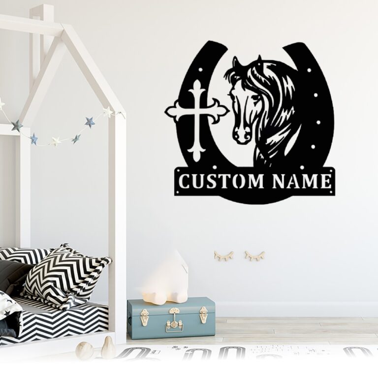 VVEDESIGN Custom Horse Metal Wall Sign - Personalized Horse Metal Wall Art - Horse Metal Wall Decor - Housewarming Gifts - Indoor Signs - Metal Home Decor - Image 5