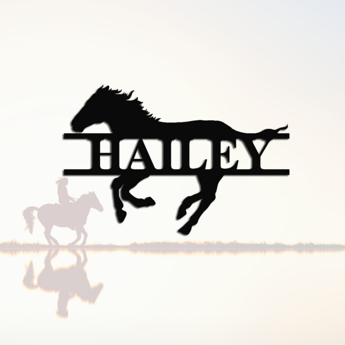 Gerryed Horse stall name Signs Custom Horse Name Plate Personalized Horse Name Sign Horse Metal Wall Art Horse Name Sign Horse Lover Gift - Image 5