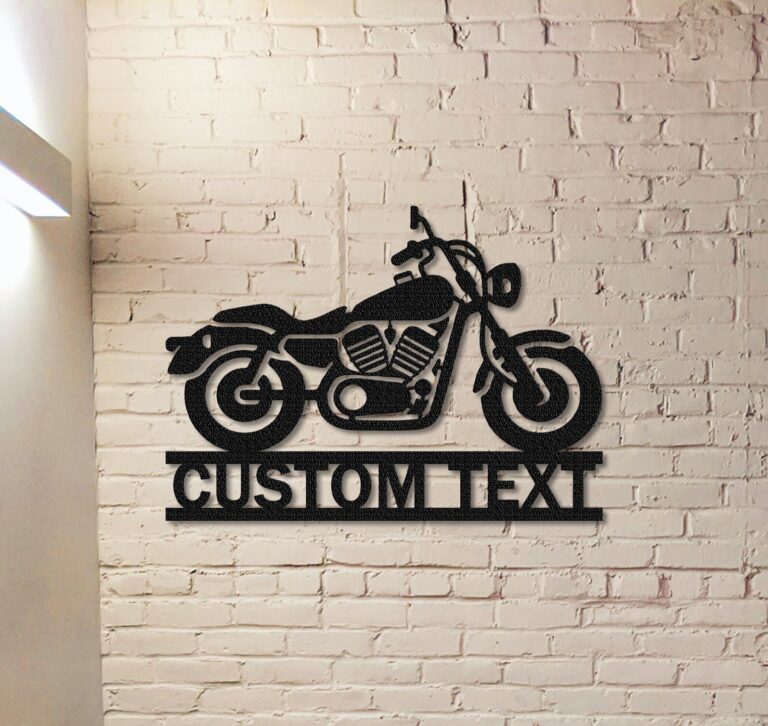 Personalized Motorcycle Metal Sign,Custom Motorcross Metal Art,Metal Garage Sign,Men Cave Sign,Fathers Day Gift,Motor Bike Gift,Biker Name