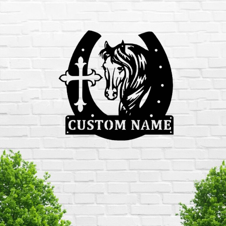 VVEDESIGN Custom Horse Metal Wall Sign - Personalized Horse Metal Wall Art - Horse Metal Wall Decor - Housewarming Gifts - Indoor Signs - Metal Home Decor - Image 2