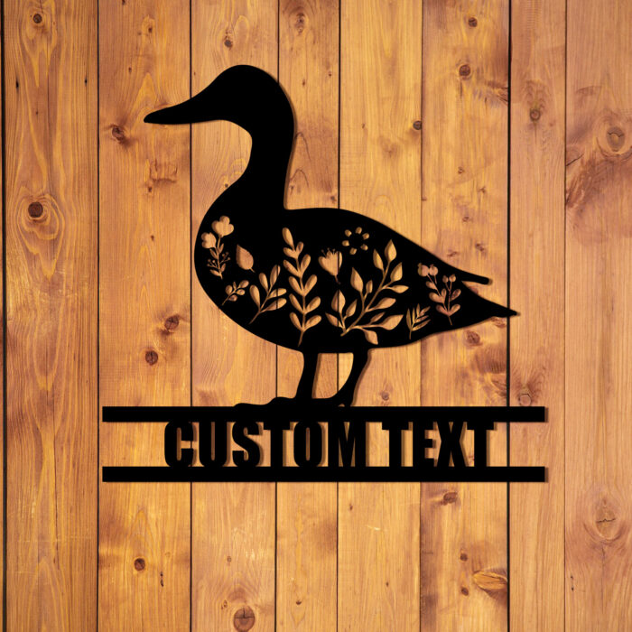 Gerryed Custom Duck Farm Sign, Duck Metal Wall Art, Personalized Duck Wall Decor, Farmhouse Wall Decor, Farmhouse Sign - Image 3