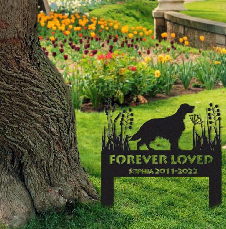 Irish Setter Corten Memorial Stake Sign Personalized,Pet Grave Markers Sign,Sign With Stake,Pet Loss Gift,Sympathy Sign,Remembrance Stake