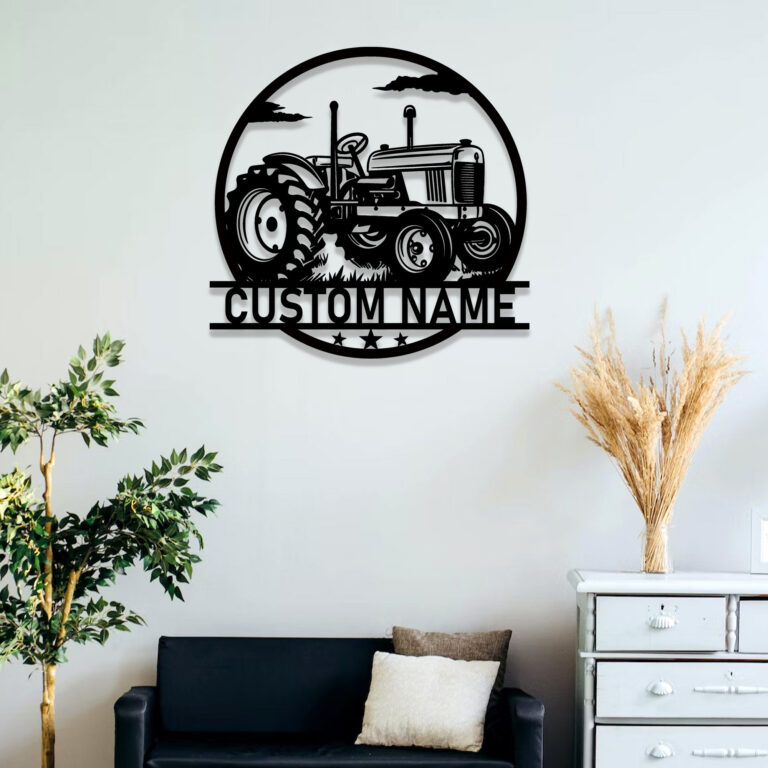 Custom Tractor Metal Wall Sign, Personalized Farm Tractor Driver Name Decor, Farm Truck Decor, Birthday Gifts, Garage Decor, 8-24 Inch - Image 6