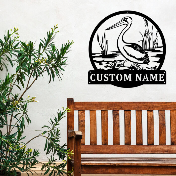 Custom Pelican Metal Wall Sign - Personalized Pelican Metal Wall Art - Pelican Metal Wall Decor - Pelican Metal LED Decor - Pelican Name Signs - Pelican Lover's Gifts - Image 5