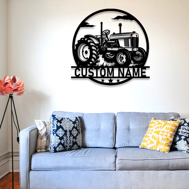 Custom Tractor Metal Wall Sign, Personalized Farm Tractor Driver Name Decor, Farm Truck Decor, Birthday Gifts, Garage Decor, 8-24 Inch - Image 5