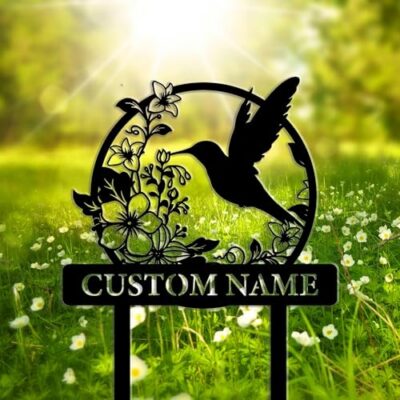 Sourcing Products Custom Garden Art Metal Wall, Custom Garden Names, Personalised Garden Signs, Garden Metal Wall Decor, Bird Signs, Outdoor Decorations8-24inches