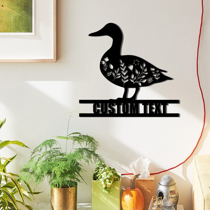 Gerryed Custom Duck Farm Sign, Duck Metal Wall Art, Personalized Duck Wall Decor, Farmhouse Wall Decor, Farmhouse Sign - Image 6