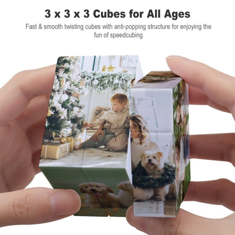 Personalized Photo Rubik's Cube,Custom Rubik Cube with Photo,Multi Photo Rubik's Cube,Gift for Lover,Photo Puzzle Gift,Christmas Gift