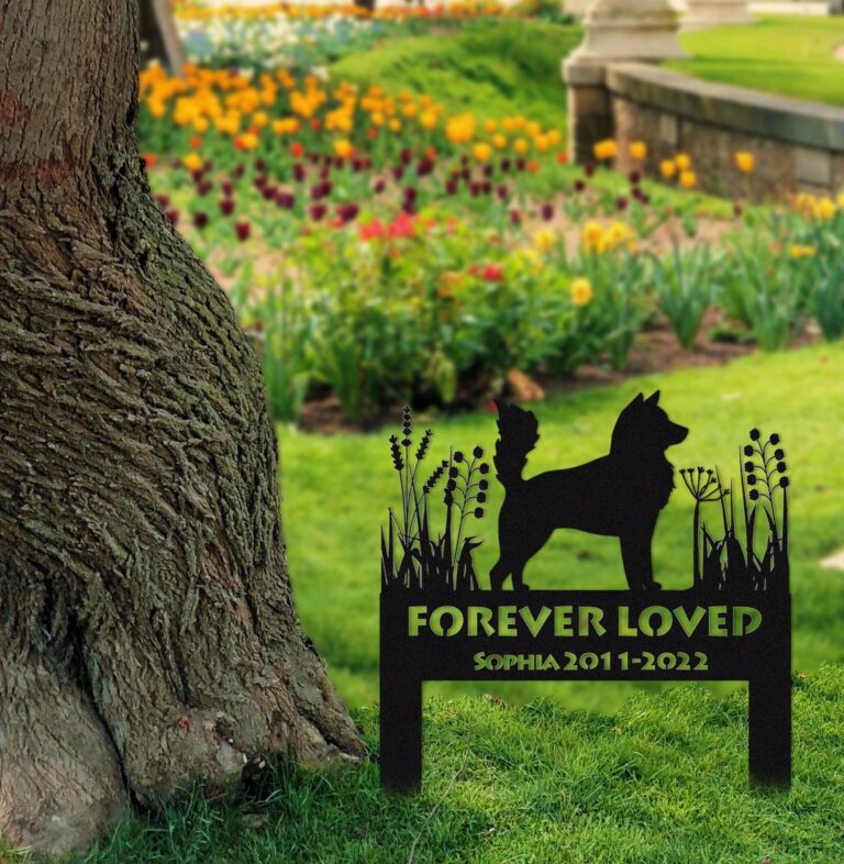 Husky Memorial Stake Sign Personalized,Pet Grave Markers Sign,Custom Sign With Stake,Pet Loss Gift,Sympathy Sign, Remembrance Stake,