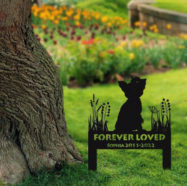 Yorkshire Memorial Stake Sign Personalized,Pet Grave Markers Sign,Sign With Stake,Pet Loss Gift,Sympathy Sign,Remembrance Stake