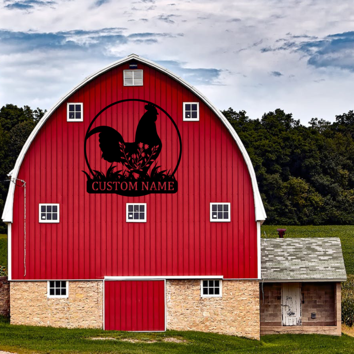 Custom Metal Chicken Coop Sign, Personalized Chicken Name Sign, Custom Metal Chicken Farm Sign, Chicken Signs for Coop Outdoor Hen House - Image 2