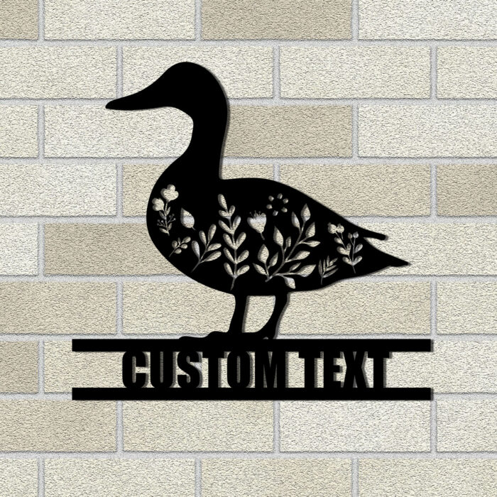 Gerryed Custom Duck Farm Sign, Duck Metal Wall Art, Personalized Duck Wall Decor, Farmhouse Wall Decor, Farmhouse Sign - Image 4