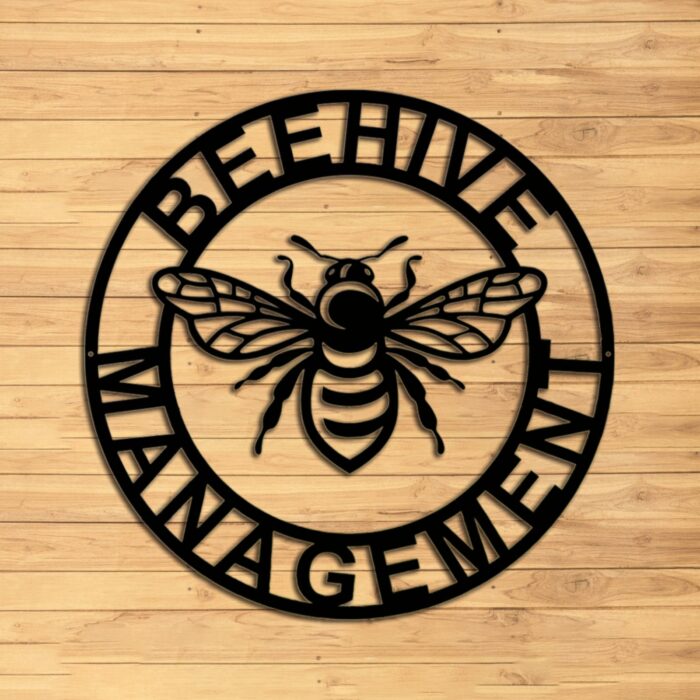 Custom Bee Metal Wall Sign - Personalized Bee Metal Wall Art - Bee Metal Wall Decor - Bee Farm Decor - Bee Keeper Gifts - Bee Family Name Established Sign