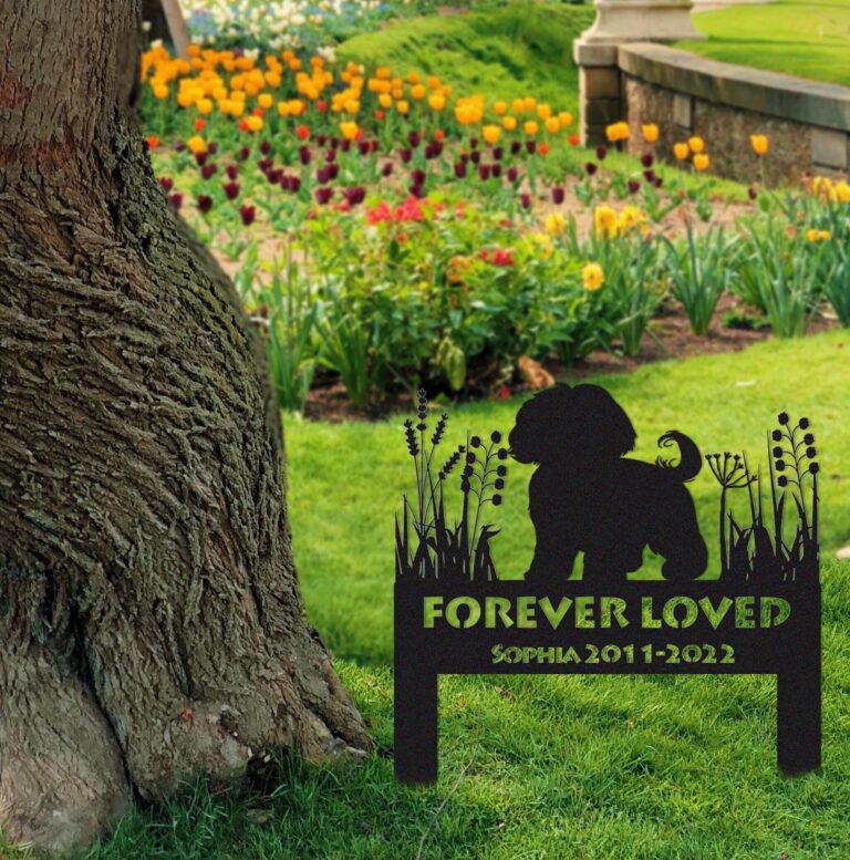 Shih Tzu Memorial Stake Sign Personalized,Pet Grave Markers Sign,Sign With Stake,Pet Loss Gift,Sympathy Sign, Remembrance Stake