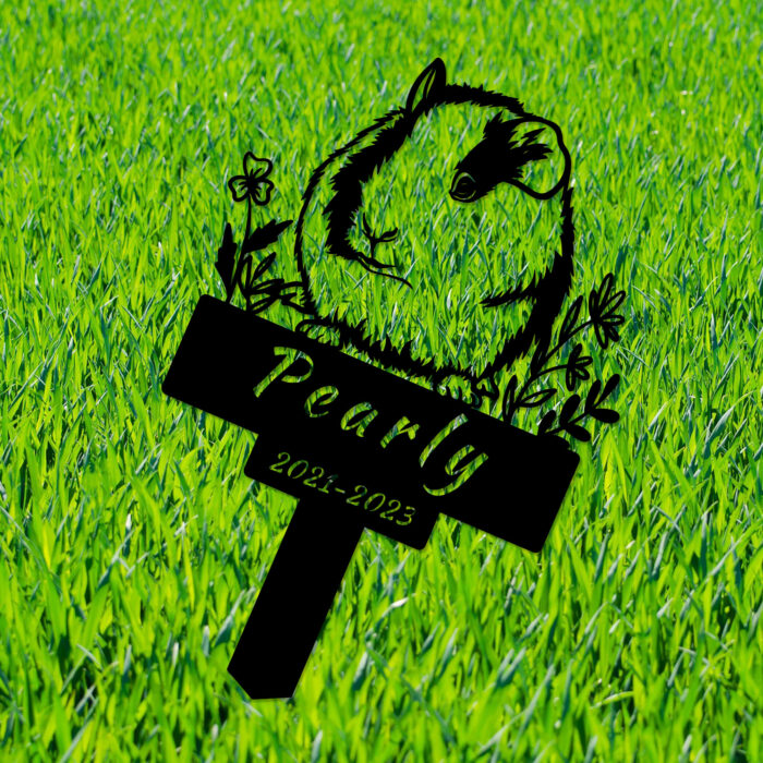 Gerryed Personalized Guinea Pig Memorial Stake, Guinea Pig Grave Marker, in Memorial of Hamster, Guinea Pig Loss Gift, Guinea Pig Name Sign - Image 3