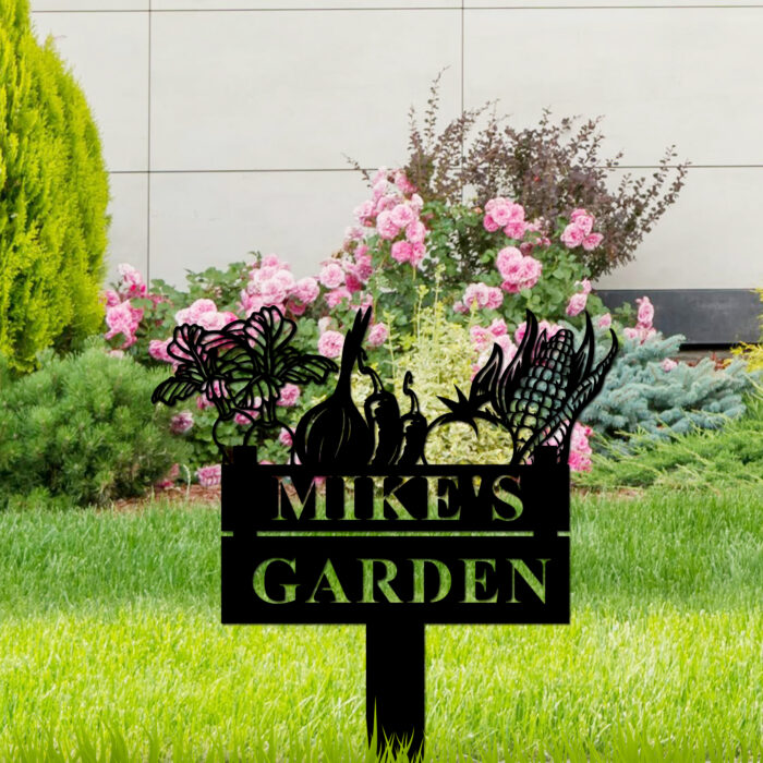 Gerryed Custom Garden Sign, Personalized Vegetable Garden Sign, Custom Garden Stake Metal Sign, Custom Garden Gift - Image 7